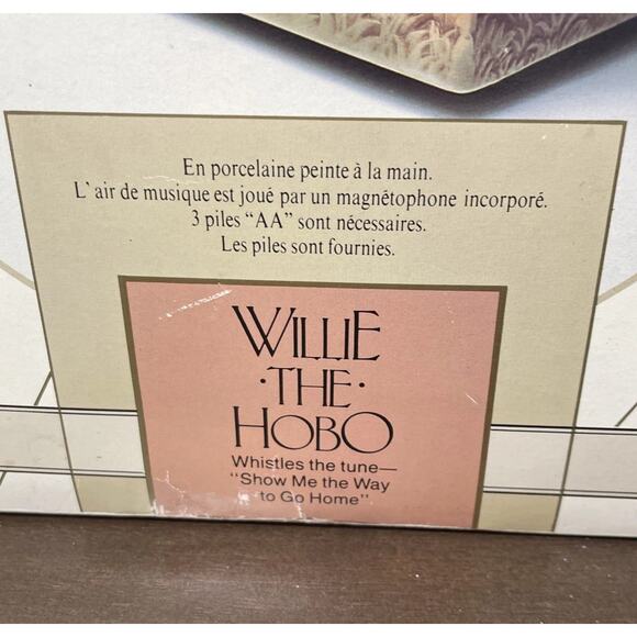 Melody in Motion Willie the Hobo Hand Painted Porcelain - Picture 2 of 9